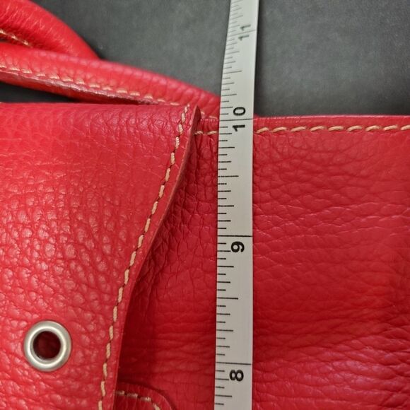 Cristian red Italian leather handbag - Picture 4 of 8